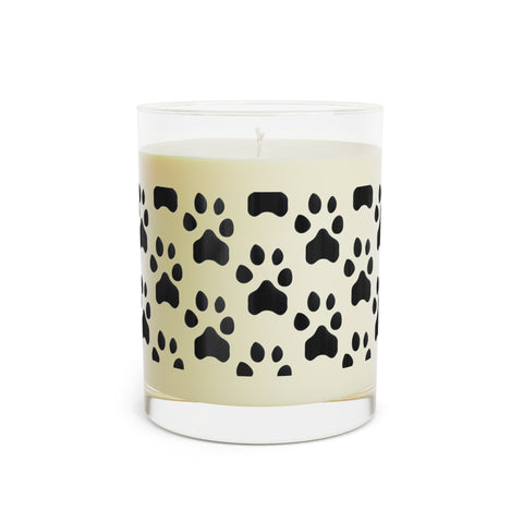 Personalized Pet Paw Print Scented Candle — 11oz Glass Jar