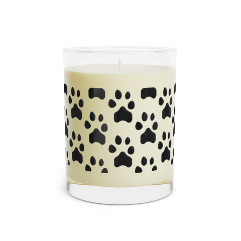 Personalized Pet Paw Print Scented Candle — 11oz Glass Jar